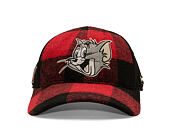 Kšiltovka Capslab - Tom & Jerry Trucker - Tom Grin Buffalo Check - Red / Black