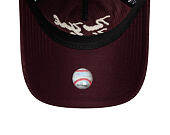 Kšiltovka New Era - MLB Cord Script 9TWENTY A-Frame - NY Yankees - Maroon