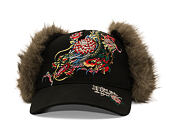 Kšiltovka Ed Hardy - Crawling Dragon Trapper - Black
