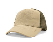 Kšiltovka Ed Hardy - Outline Dragon Distressed - Khaki
