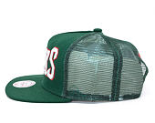 Kšiltovka Mitchell & Ness Court Trucker Milwaukee Bucks Green Snapback