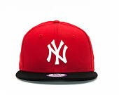 Dětská Kšiltovka New Era Cotton Block New York Yankees Scarlet/Black/White Snapback Youth