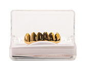 Pozlacené zuby King Ice Gold Plain Bottom Grillz