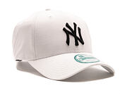 Kšiltovka New Era 9FORTY MLB League Basic New York Yankees - White / Black