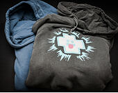 Mikina s kapucí Pink Dolphin Ghost Promo Hoodie Black