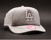 Dámská Kšiltovka s kratším kšiltem New Era Jersey Trucker Los Angeles Dodgers Heather Grey / White S