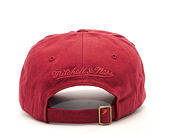 Dad Cap Kšiltovka Mitchell & Ness Chukker Branded Burgundy Strapback
