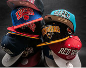 Kšiltovka Mitchell & Ness Team Arch San Jose Sharks Teal/Black Snapback