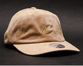 Kšiltovka Mitchell & Ness Micro Suede Slouch Cleveland Cavaliers Tan Strapback