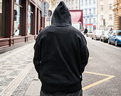 Mikina S Kapucí Pink Dolphin Drop Sleeve Hoodie Black