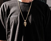 Pozlacený Řetízek na krk King Ice The 14K Gold 3D Joker Necklace from Batman