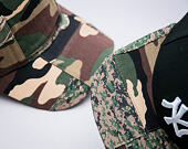 Kšiltovka New Era Patchwork Camo Trucker 9FORTY Woodland Camo Snapback