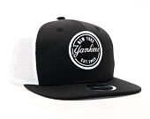 Kšiltovka New Era Emblem Trucker New York Yankees Black/White 9FIFTY Snapback
