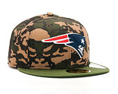 Kšiltovka New Era Camo Team Fitted New England Patriots 59FIFTY Woodland Camo/Official Team Color
