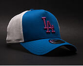Kšiltovka New Era Essential Los Angeles Dodgers 9FORTY TRUCKER Black/Pink Snapback