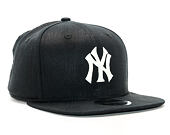 Kšiltovka New Era Linen Felt New York Yankees 9FIFTY Black Strapback