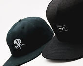 Kšiltovka HUF Apparel Cap Bar Logo Black Snapback