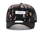 Kšiltovka UPFRONT Pin-Up Vinyl Baseball Trucker Black Snapback