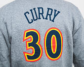 Mikina Mitchell & Ness Name & Number 30 Curry Golden State Warriors Official Team Color