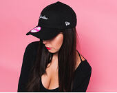 Dámská New Era Wordmark New York Yankees 9FORTY Black/White Strapback