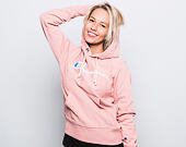 Dámská Mikina S Kapucí Champion Embroidered Logo Hooded Sweatshirt Pink 110034-RTN
