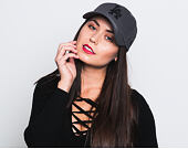 Dámská Kšiltovka New Era League Essential Los Angeles Dodgers 9FORTY Grey Heather/Black Strapback