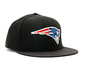 Kšiltovka New Era Black Coll New England Patriots 59FIFTY Black