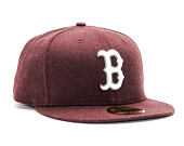 Kšiltovka New Era Seasonal Heather Boston Red Sox 59FIFTY Heather Maroon/White