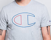 Triko Champion Crewneck T-Shirt Big Logo Grey