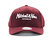 Kšiltovka Mitchell & Ness Pinscript High Crown 110 Maroon Snapback