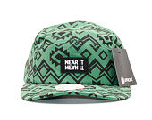 Kšiltovka UPFRONT BAGKAT 5-Panel Green Strapback