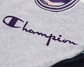 Mikina Champion Crewneck Sweatshirt Classic Logo Grey/Purple