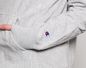 Dámská Mikina S Kapucí Champion Classic Logo Embroidered Grey
