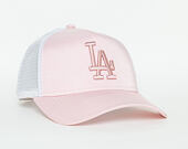 Dámská Kšiltovka New Era Trucker Satin Los Angeles Dodgers 9FORTY Pink Snapback