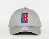 Kšiltovka Mitchell & Ness Team Logo Low Pro Los Angeles Clippers Grey Snapback