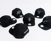 Kšiltovka Mitchell & Ness Melange Logo Houston Rockets Black Snapback