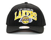 Kšiltovka Mitchell & Ness NBA Team Arch Pinch Panel 110 Flex-Snap Los Angeles Lakers Black Snapback
