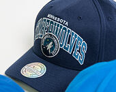 Kšiltovka Mitchell & Ness NBA Team Arch Pinch Panel 110 Minnesota Timberwolves Navy Snapback