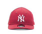 Dětská Kšiltovka New Era League Essential Kids New York Yankees 9FORTY Infant Cardinal/White Strapba