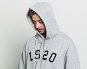 Mikina S Kapucí New Era Branded Po Hoody Light Grey Heather