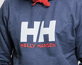 Mikina S Kapucí Helly Hansen HH Logo Hoodie Graphite Blue