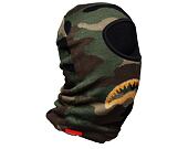 Kukla Sprayground Gold Knit Shark Mouth Ski Mask Camo/Gold
