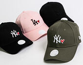 Dámská Kšiltovka New Era 9FORTY New York Yankees Heart Olive Strapback