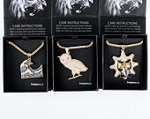 Pozlacený Řetízek King Ice Gold Owl Necklace