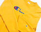 Mikina Champion Crewneck Sweatshirt Classic Logo Yellow
