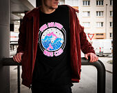 Triko Pink Dolphin Club Crest Tee Black