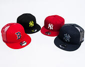 Kšiltovka New Era 9FIFTY Trucker Boston Red Sox Essential Scarlet/Official Team Colors