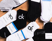 Ponožky Calvin Klein Logo Quarter White 3 Pack ECA344-10