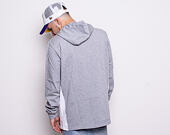 Mikina New Era Los Angeles Lakers Contrast Panel Light Gray Heather