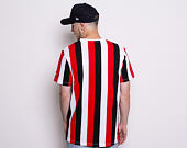 Triko New Era Contemporary Stripe Black/White/Scarlet
